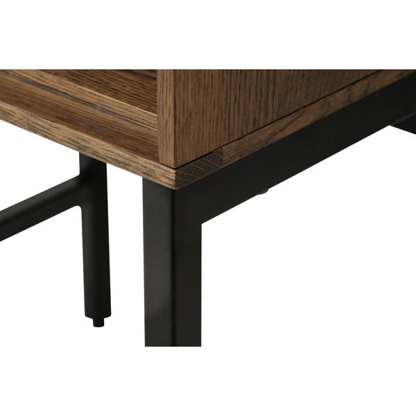 Tavolino contenitore con piano in rovere 40x45 cm Modica - Unique Furniture-image-4