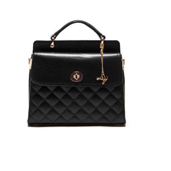 Kožená kabelka Luisa Vanini 2069 Nero