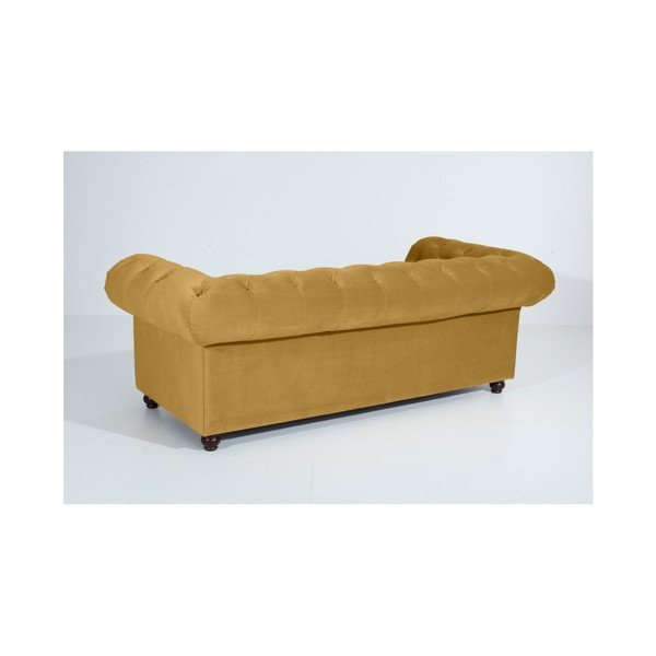 Divano giallo Orleans Velvet, 216 cm - Max Winzer-image-1