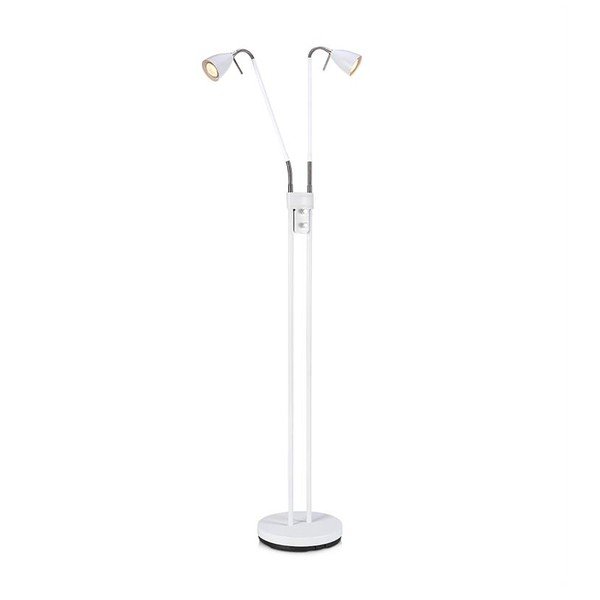 Lampada da terra bianca a due bracci Persson, altezza 1,5 m - Markslöjd