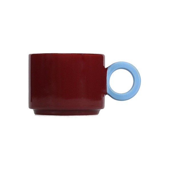 Tazza burgundy in gres 280 ml Lou – ONA