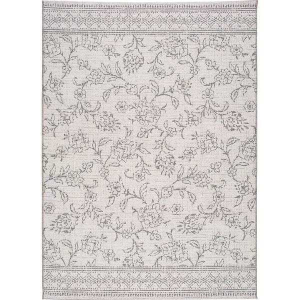 Tappeto grigio per esterni , 130 x 190 cm Weave Floral - Universal