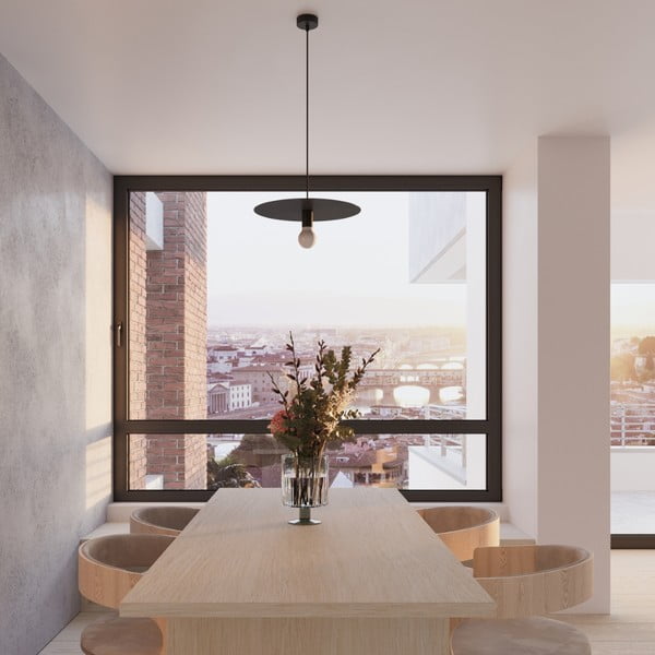 Apparecchio a sospensione nero ø 40 cm Livago - Sollux-image-4