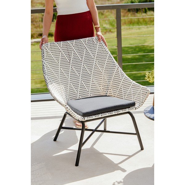 Sedia da giardino beige Delphine - Hartman-image-1
