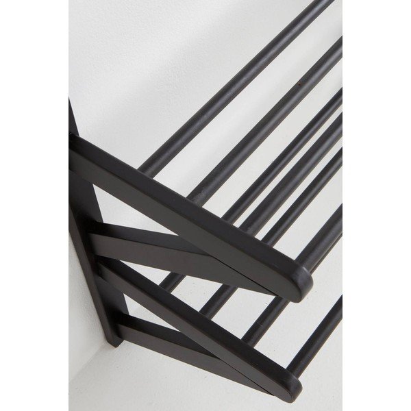 Set di mobili da ingresso nero in pino massiccio 75x190x32 cm Cole – Jotex-image-4