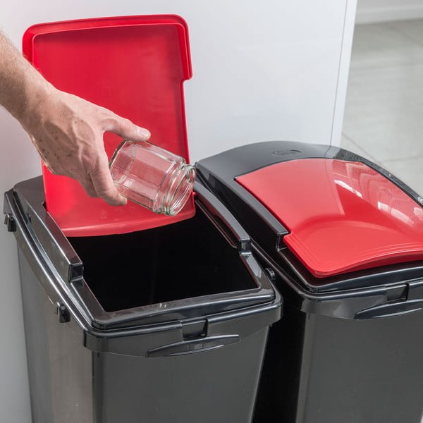 Bidone nero in plastica 40 L - Addis-image-3