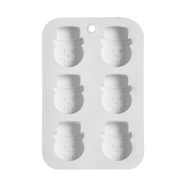 Stampo da forno in silicone bianco a forma di pupazzo di neve - Premier Housewares