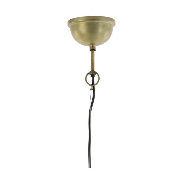 Lampadario marrone con paralume in legno Gularo – Light & Living-image-2