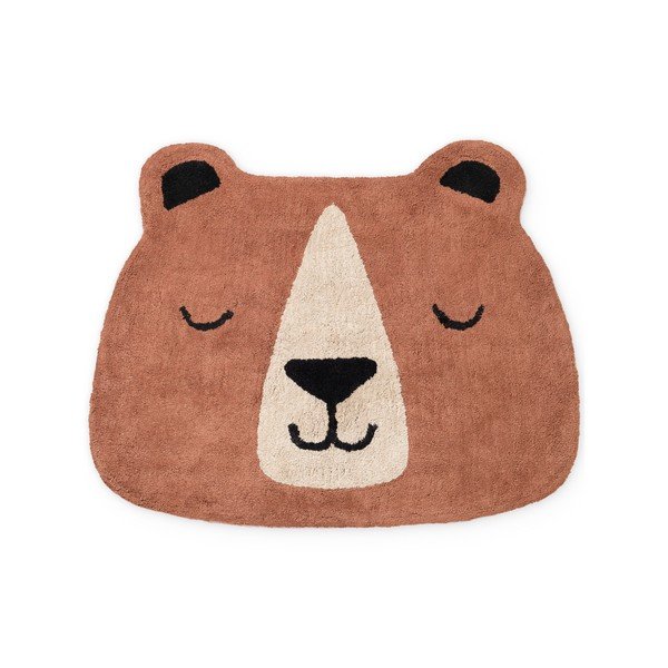 Tappeto per bambini marrone in cotone lavabile/tessuto a mano 101x120 cm Snuggle Benni – Hanse Home
