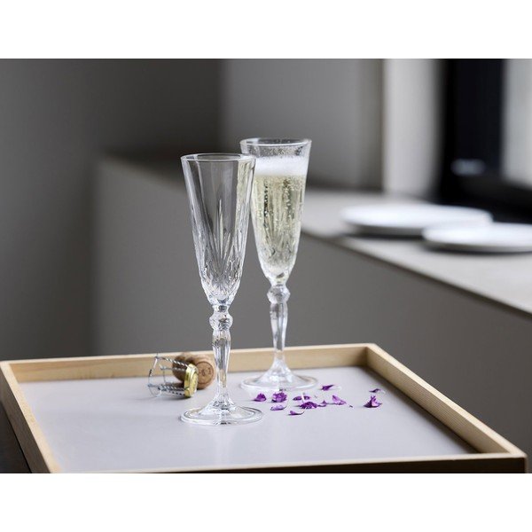 Set di bicchieri da bollicine 4 pz 160 ml Melodia – Lyngby Glas-image-1
