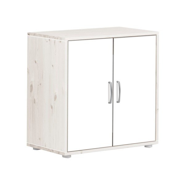 Armadio per bambini bianco con ante in legno di pino laccato Classic - Flexa