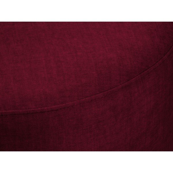 Pouf in velluto bordeaux , ø 68 cm Debbie - Mazzini Sofas-image-1