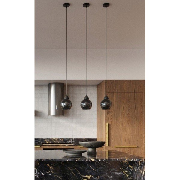 Apparecchio a sospensione nero ø 15 cm Grande - Sollux-image-1