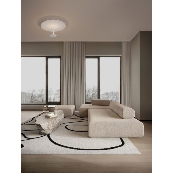 Plafoniera LED bianco opaco in acciaio con intensità regolabile Nima – Nova Luce-image-1