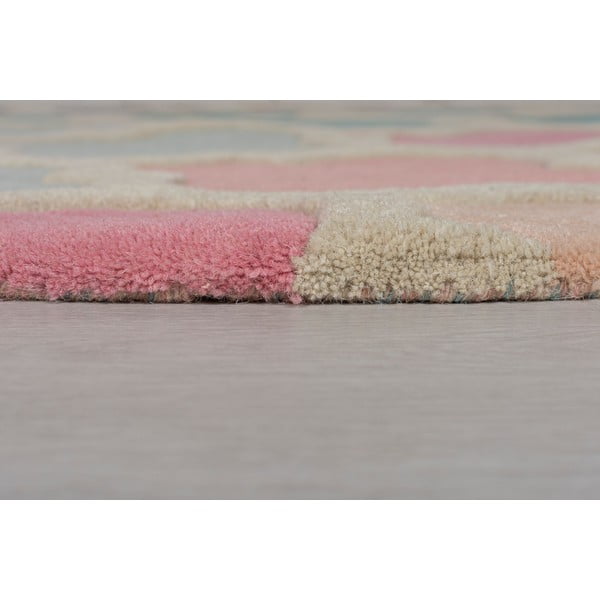 Tappeto in lana rosa 60x230 cm Rosella - Flair Rugs-image-3