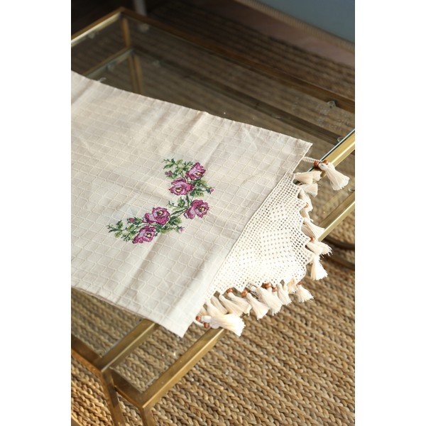 Runner da tavola in cotone 45x150 cm Cross - Oyo Concept-image-3