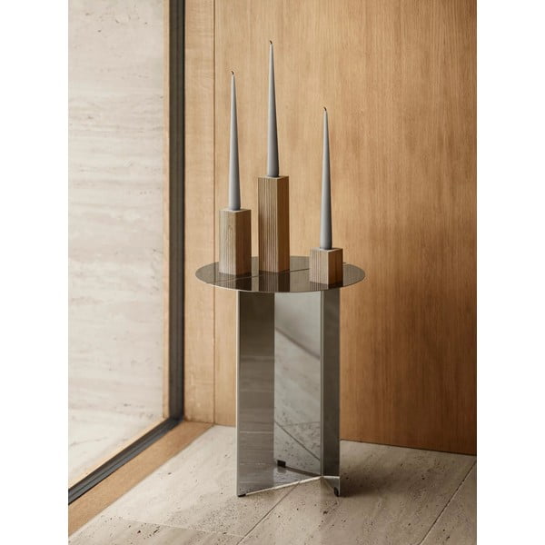 Portacandele in set in legno 3 pz Dreva – Blomus-image-1