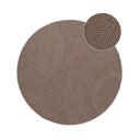 Tappeto rotondo grigio tortora in lana tessuto a mano ø 150 cm Calmio – Hanse Home