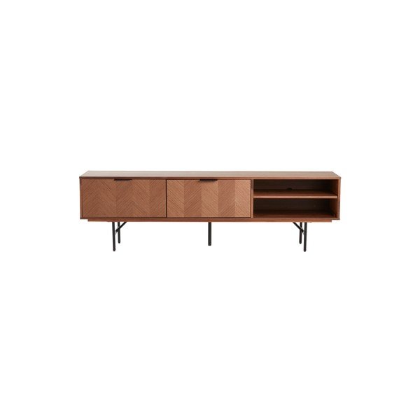 Mobile TV colore naturale scuro con effetto noce 180x51x40 cm Duvberg – Jotex-image-3