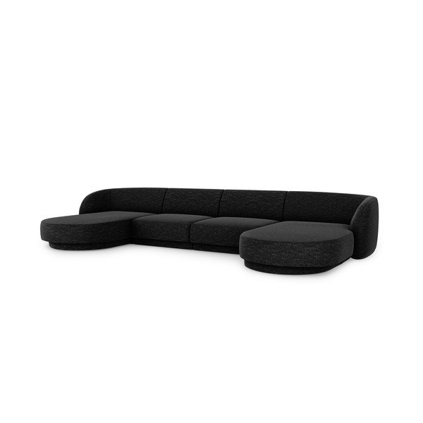 Divano angolare antracite Miley - Micadoni Home-image-3