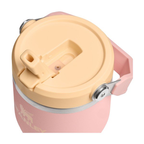 Borraccia termica color pesca in acciaio inox 600 ml IceFlow™ Flip Straw 2.0 Tumbler Peach Rose – Stanley-image-2
