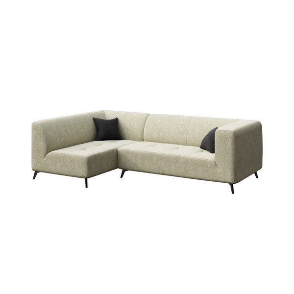 Divano angolare beige chiaro, angolo sinistro Toro - MESONICA-image-2