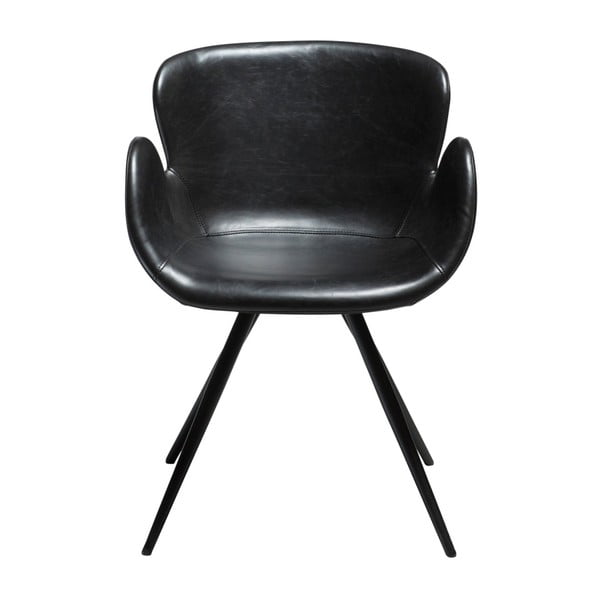 Sedia da pranzo nera in imbottito con braccioli Gaia – DAN-FORM Denmark-image-2