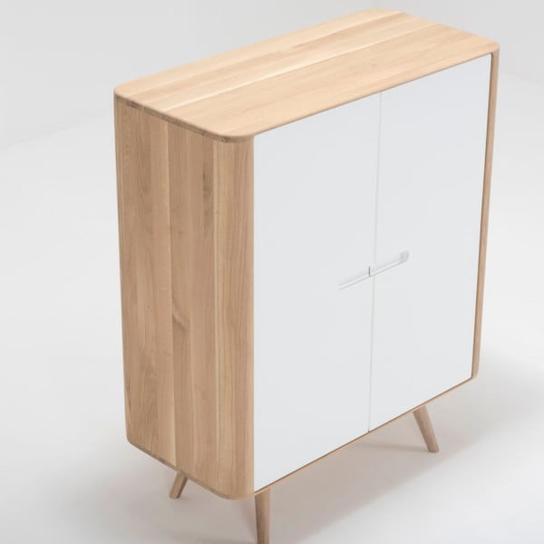 Armadio in legno di quercia, 90 x 110 cm Ena - Gazzda-image-4