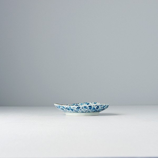 Piatto in ceramica blu e bianca, ø 12 cm Daisy - MIJ-image-1