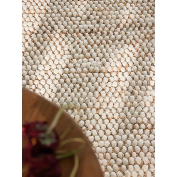 Tappeto beige tessuto a mano in misto lana 80x150 cm Peas - Villeroy&Boch-image-3