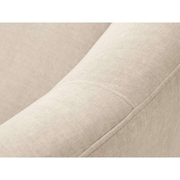 Divano asimmetrico in velluto beige, a destra Debbie - Mazzini Sofas-image-1