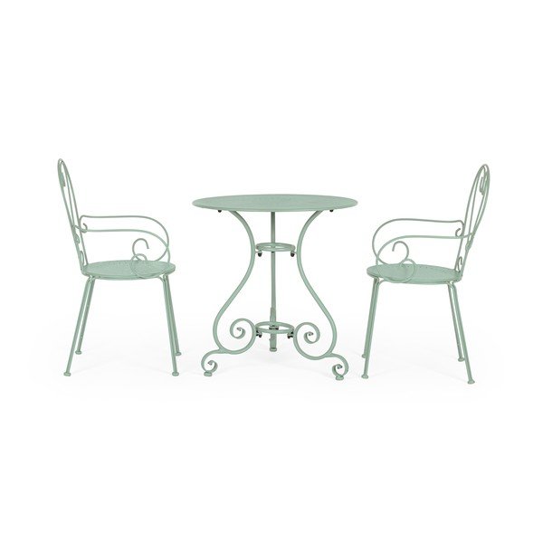 Tavolino da giardino rotondo in acciaio ø 70 cm Etienne – Bizzotto-image-4