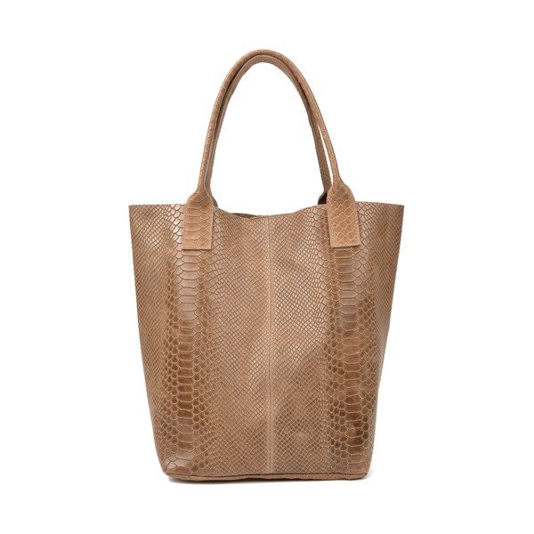 Borsa shopper in pelle marrone Lola - Renata Corsi-image-1