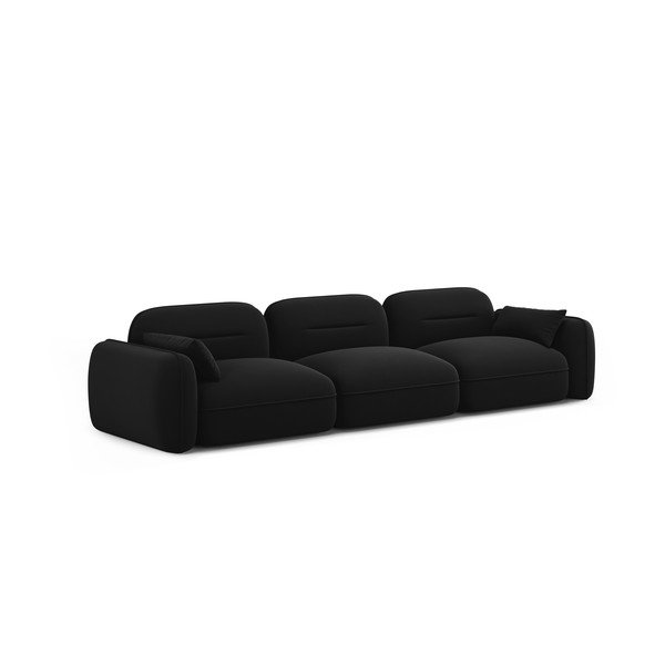 Divano in velluto nero 320 cm Audrey - Interieurs 86-image-2