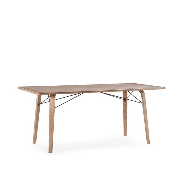 Tavolo da pranzo con piano effetto rovere 90x180 cm Lujan – MOME