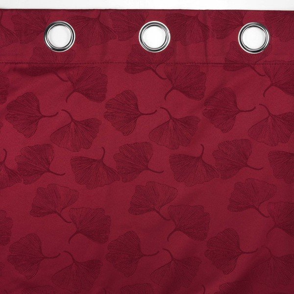 Tenda jacquard oscurante bordeaux 140x260 cm Lunella - douceur d'intérieur-image-4