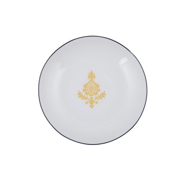 Set di 24 pezzi di piatti in porcellana bianca e gialla Ornamenti - Kütahya Porselen-image-4