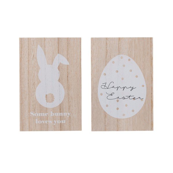 Set di 2 decorazioni in legno Somebunny - Bloomingville