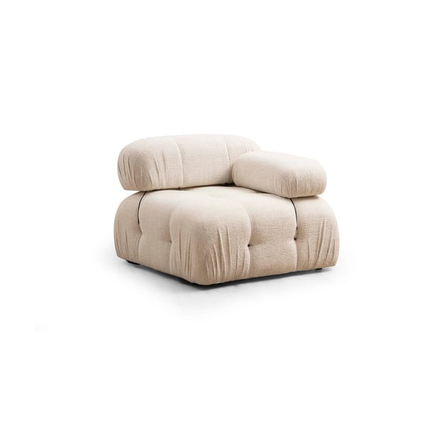 Modulo divano crema in tessuto bouclé (angolo destro) Bubble - Artie