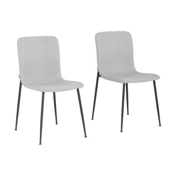 Sedie da pranzo grigio chiaro in set di 2 Faye - Støraa-image-3