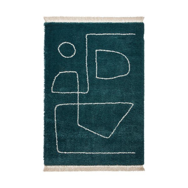 Tappeto verde smeraldo , 160 x 220 cm Boho - Think Rugs