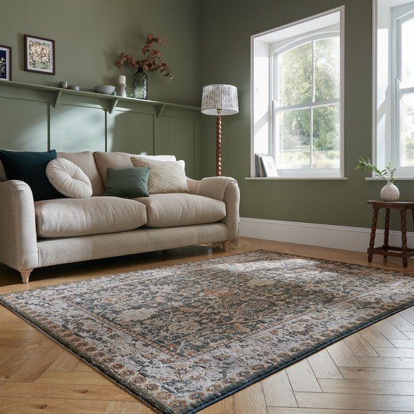 Tappeto verde 200x300 cm Amelina Vintage – Flair Rugs-image-1