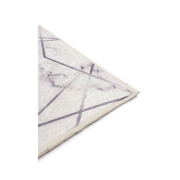 Set di 2 tappetini da bagno bianchi e grigi Mila Home Geometric - Minimalist Home World-image-1