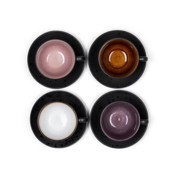 Tazzine in set nere in ceramica 4 pz 240 ml Gastro Black/Mix – Bitz-image-1