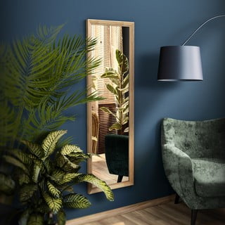 Specchio da parete con cornice marrone, 47 x 147 cm Paris - Styler