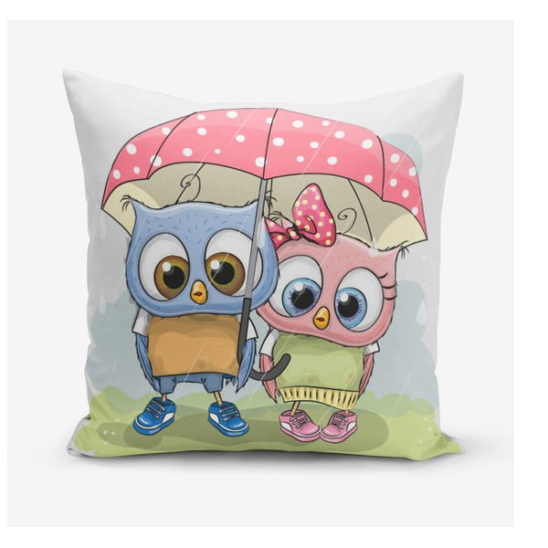 Federa in misto cotone Umbrella Owls, 45 x 45 cm - Minimalist Cushion Covers