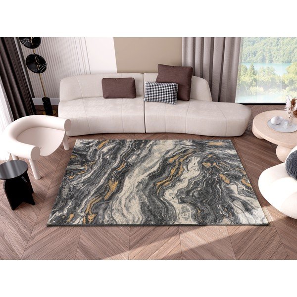 Tappeto grigio 200x140 cm Marmol Onda - Universal-image-1