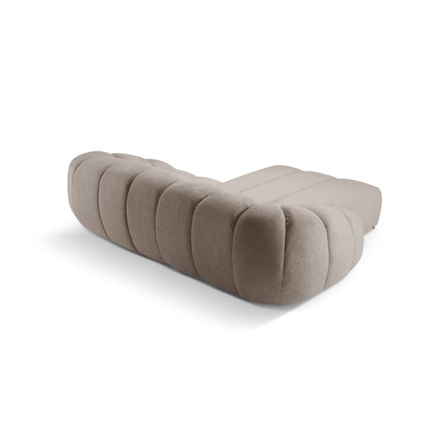 Divano angolare beige (con penisola a sinistra) Diana – Micadoni -image-3