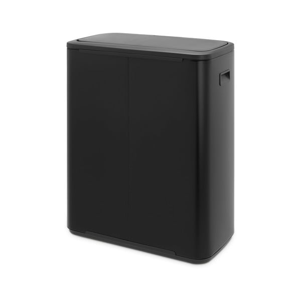 Bidone in acciaio nero opaco touch per raccolta differenziata 60 l Bo Touch Bin - Brabantia-image-4
