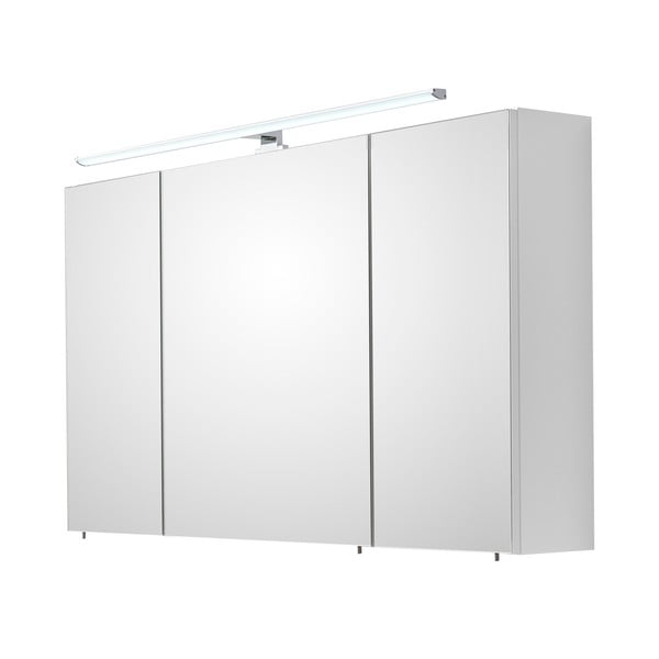 Mobile bagno sospeso bianco con specchio 110x70 cm Set 360 - Pelipal-image-2